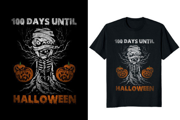 100 Days Until Halloween T-shirt Design Review